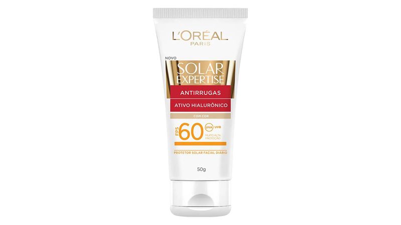 Protetor-Solar-Facial-L-Oreal-Expertise-Antirrugas-Com-Cor-FPS-60-50g