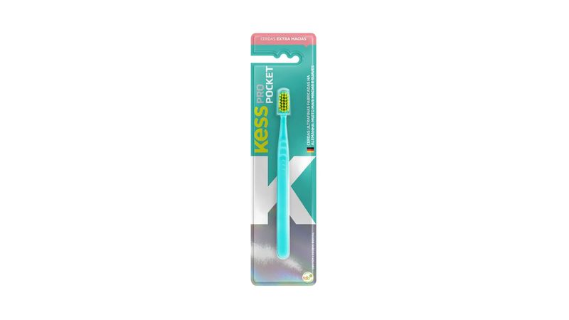 Escova-Dental-Kess-Pro-Pocket-Extra-Macia-1-Unidade-Cores-Sortidas