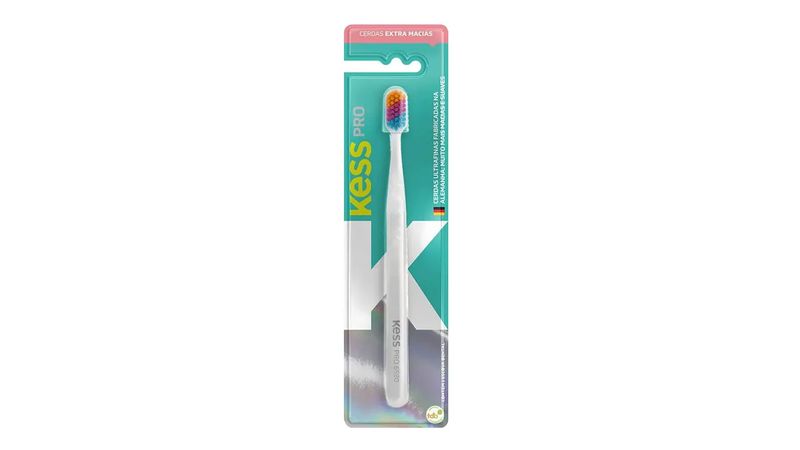 Escova-Dental-Kess-Pro-Colorful-Extra-Macia-1-Unidade-Cores-Sortidas