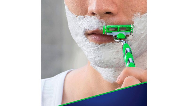 Laminas-Para-Aparelho-De-Barbear-Gillette-Mach3-Sensitive