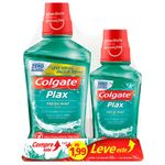 Kit-Enxaguante-Bucal-Colgate-Plax-Fresh-Mint-com-Fluor-sem-Alcool-Leve-500ml-Pague-350ml-e-Por---199-Leve-250ml