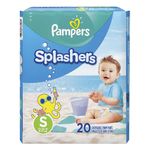 Fralda Pampers Splashers para Praia e Piscina P 20 Unidades