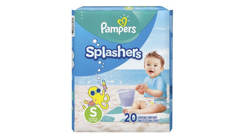 Fralda Pampers Splashers para Praia e Piscina P 20 Unidades