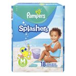 Fralda Pampers Splashers para Praia e Piscina M 18 Unidades