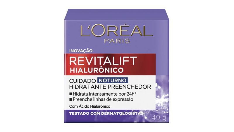 Revitalift-Hialuronico-L-oreal-Hidratante-Preenchedor-Noturno-49g