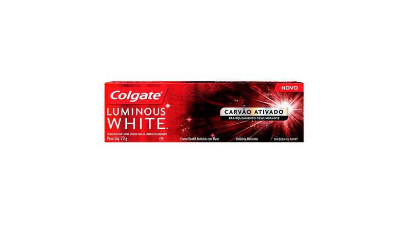 Creme-Dental-Colgate-Luminous-White-Carvao-Ativado-70g