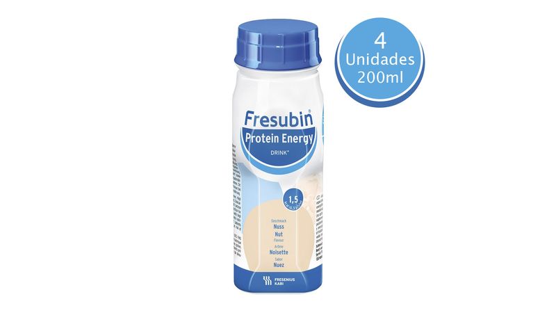 Fresubin Protein Energy Drink Sabor Avelã 4 Unidades de 200ml