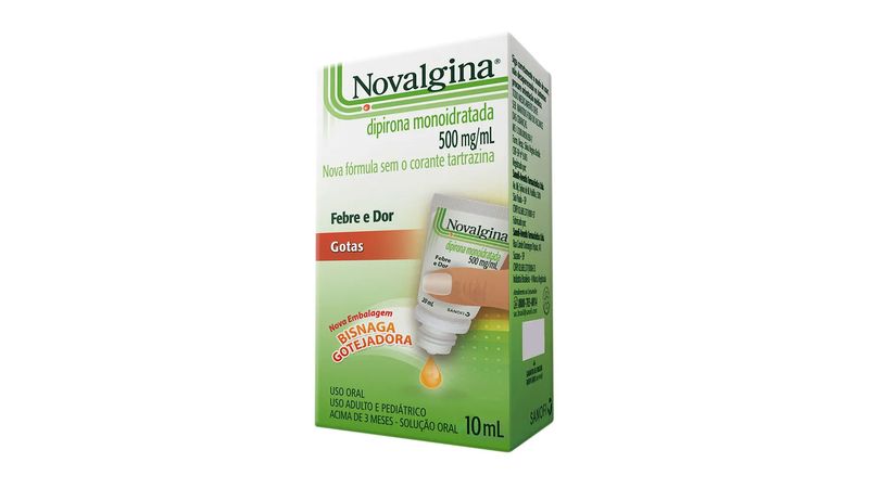 Novalgina 500mg/mL Solução Oral 10mL