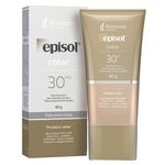 Protetor-Solar-Episol-Color-Pele-Extra-Clara-FPS-30-Locao-com-Efeito-de-Base-40g