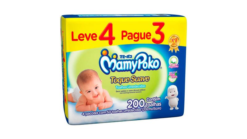 Kit-Toalha-Umedecida-MamyPoko-Toque-Suave-Leve-4-Pague-3-com-50-Unidades-cada