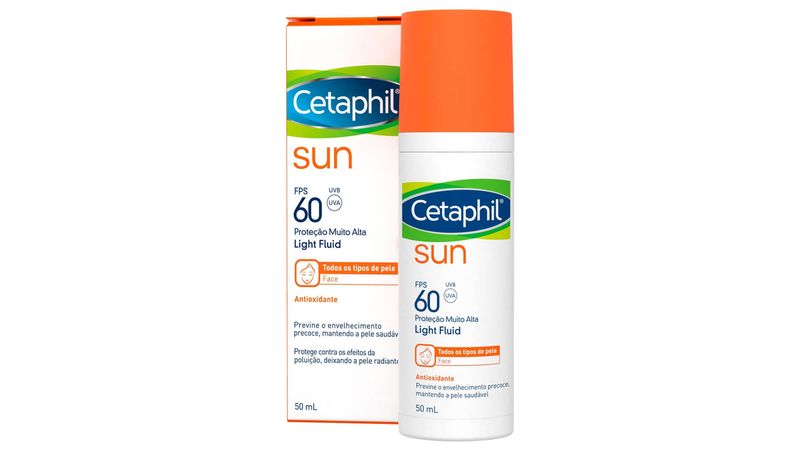 Protetor-Solar-Cetaphil-Sun-Antioxidante-FPS-60-Light-Fluid-50ml