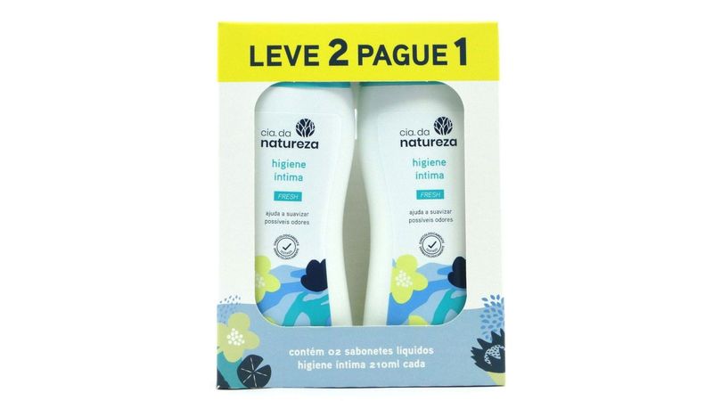 Kit-Sabonete-Liquido-Intimo-Cia-Da-Natureza-Fresh-210ml-Leve-2-Pague-1