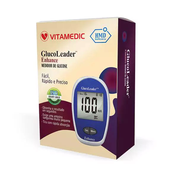 Aparelho Medidor De Glicose Glucoleader Enhance Monitor