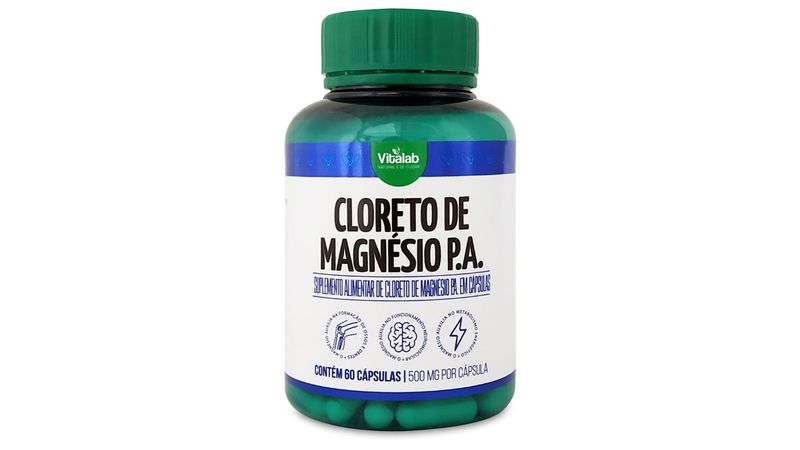 Cloreto-de-Magnesio-PA-500mg-Vitalab-60-Capsulas