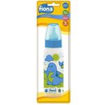 Mamadeira Fiona Bico de Silicone Ortodôntico Tamanho 2 Desenhos Azul 240ml