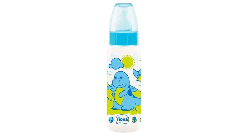 Mamadeira-Fiona-Bico-de-Silicone-Ortodontico-Tamanho-2-Desenhos-Azul-240ml