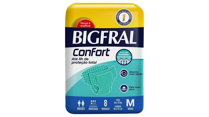Fralda-Geriatrica-Bigfral-Confort-M-8-unidades