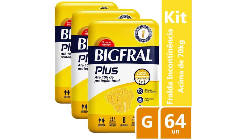 Kit-Fralda-Geriatrica-Bigfral-Plus-G-8-unidades