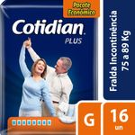 Fralda Geriátrica Cotidian Plus G 16 Unidades