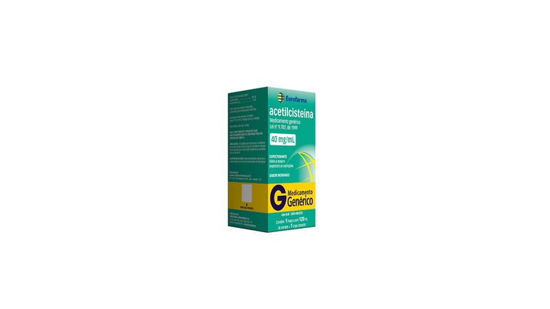 Acetilcisteina-40mg-Xarope-Infantil-120ml-Generico-Eurofarma