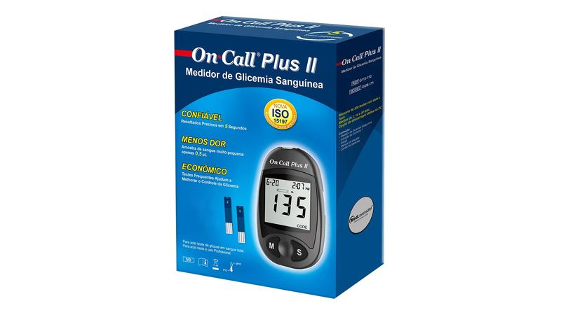 kit-monitor-de-glicemia-on-call-plus-ii