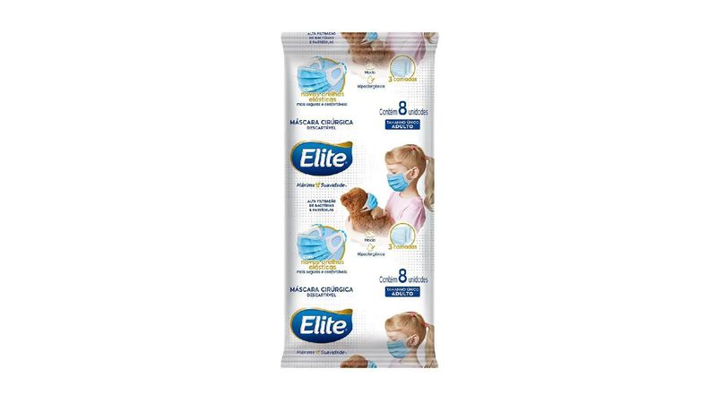 mascara-cirurgica-tripla-descartavel-elite-com-elastico-8-unidades