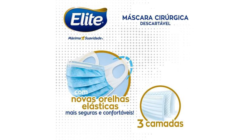 mascara-cirurgica-tripla-descartavel-elite-com-elastico-8-unidades