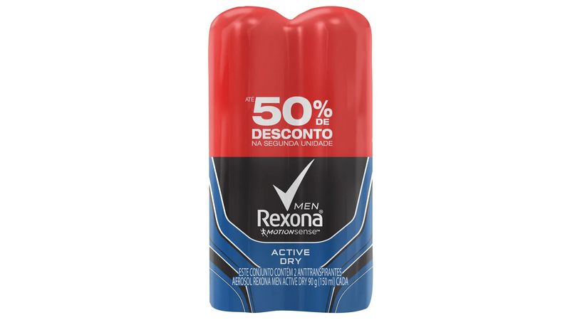 kit-desodorante-aerosol-rexona-men-active-dry-150ml-com-50-de-desconto-na-segunda-unidade