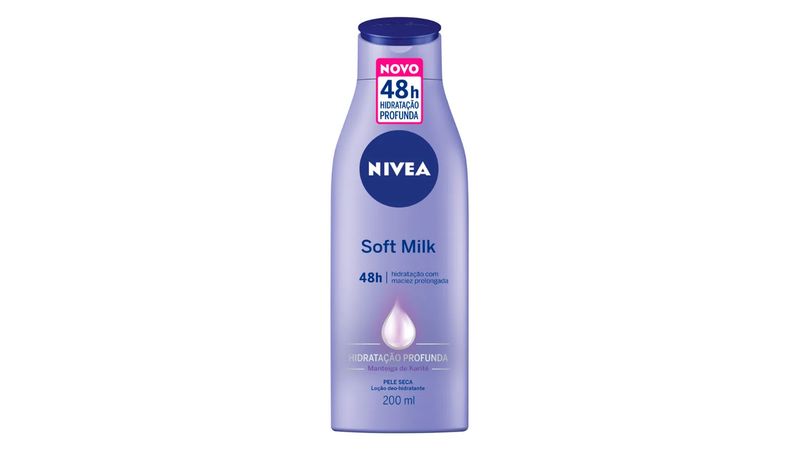 Locao-Corporal-Hidratante-Nivea-Milk-Pele-Seca-200ml
