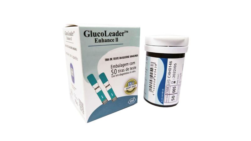 tiras-para-teste-de-glicemia-iquego-glucoleader-enhance-ii-50-unidades