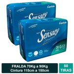Kit-Fralda-Geriatrica-Sensaty-Premium-G-com-4-pacotes-ou-80-tiras