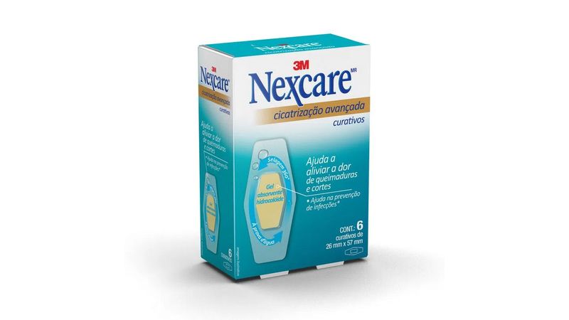 curativo-nexcare-3m-cicatrizacao-avancada-6-unidades