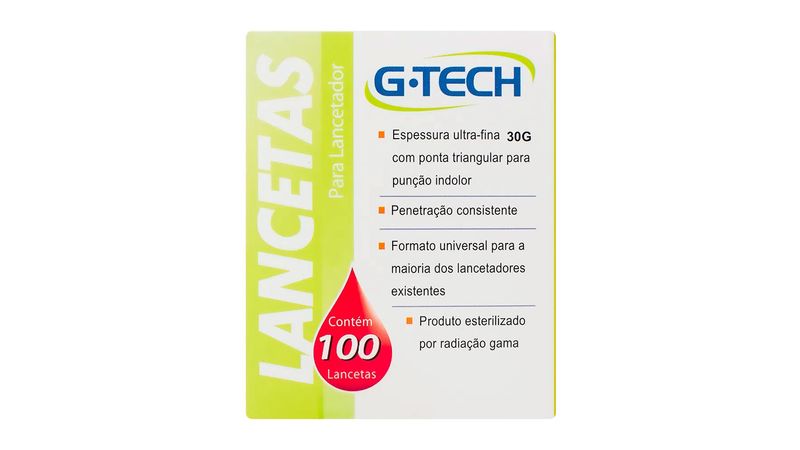 lancetas-g-tech-30g-com-100-unidades