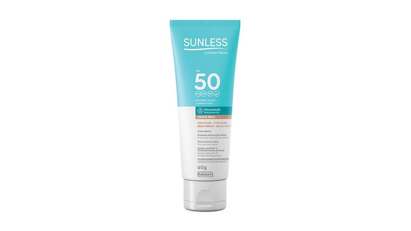 protetor-solar-sunless-bege-medio-fps-50-toque-seco-efeito-base-60g