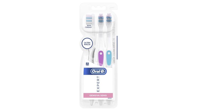 escova-dental-oral-b-expert-gengiva-sensi-ultra-macia-cores-sortidas-3-unidades