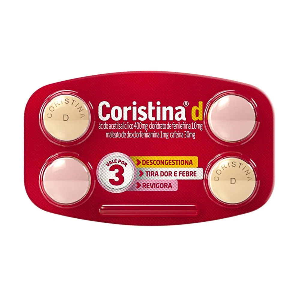 Coristina D 4 comprimidos