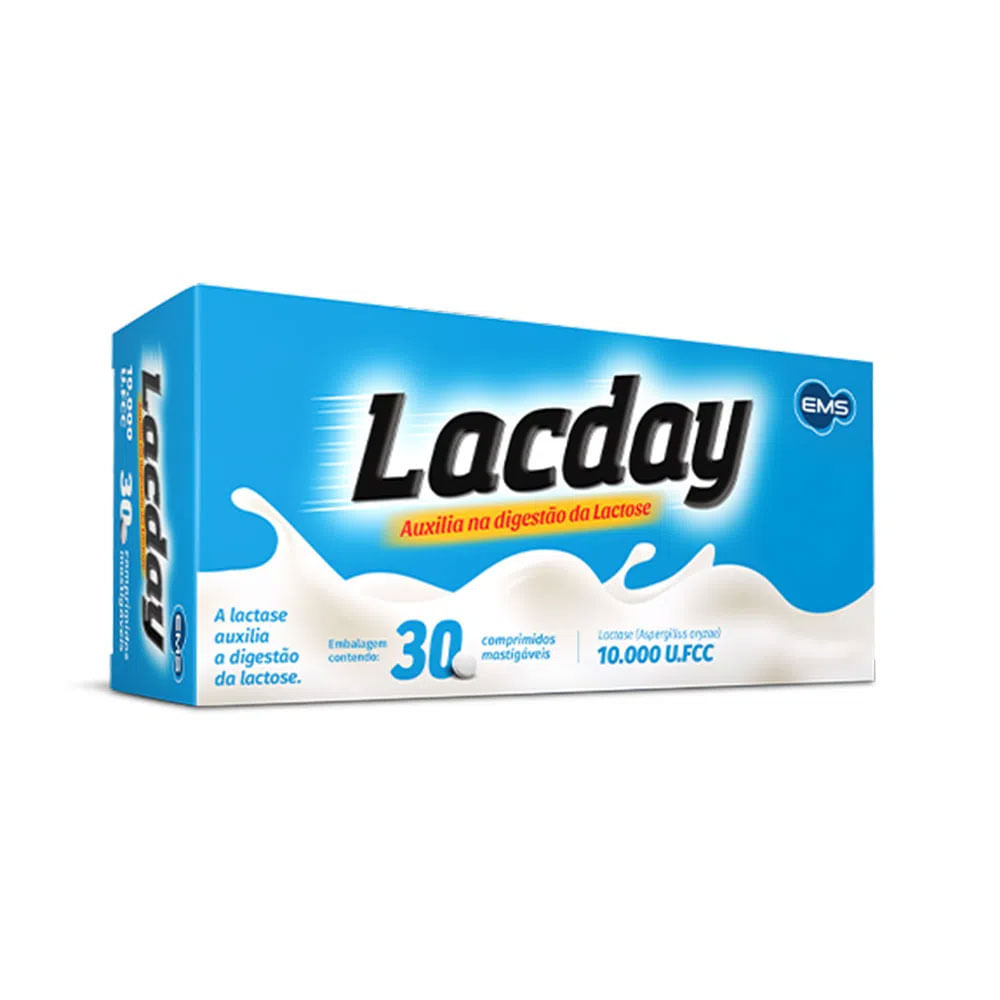 Lacday 30 Tablets Dispersíveis - Suplemento para Intolerância à