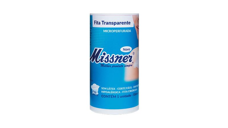 Fita-Hipoalergica-Missner-Transparente-Microperfurada-10cm-x-45m