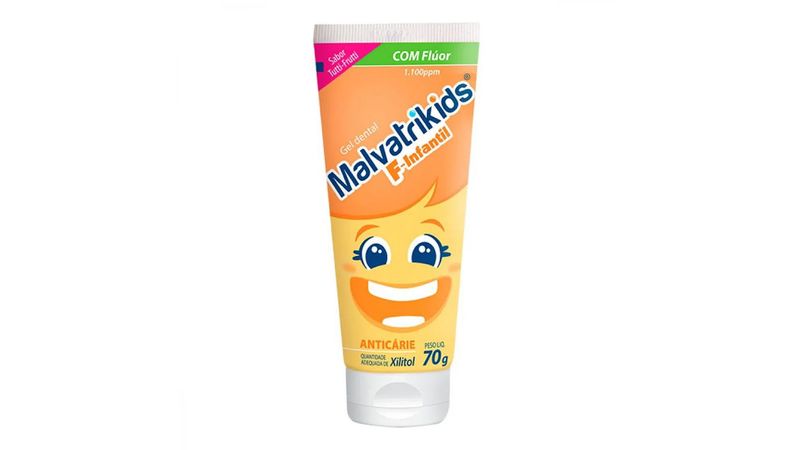 Gel-Dental-Infantil-MalvatriKids-Anticarie-Sabor-Tutti-Frutti-70g