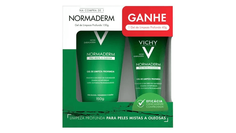 Gel-de-limpeza-Vichy-Normaderm-Pele-Mista-a-Oleosa-Compre-150g-Ganhe-40g