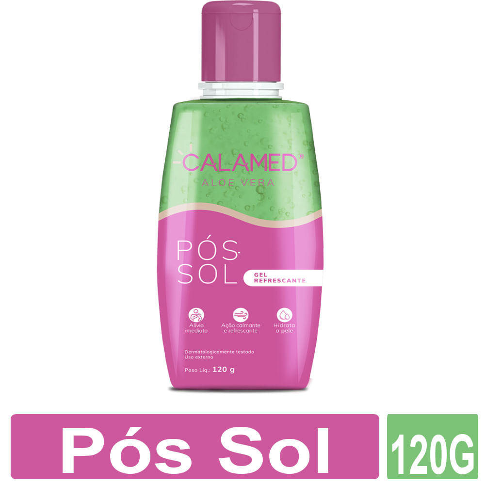 Loção Pós-Sol Calamed Aloe Vera 120g - Hidratação e Alívio