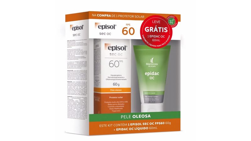 COMPRAR-Protetor-Solar-Episol-Sec-OC-Fps60-com-60g---Sabonete-Epidac-OC-60ml-MAIS-BARATO