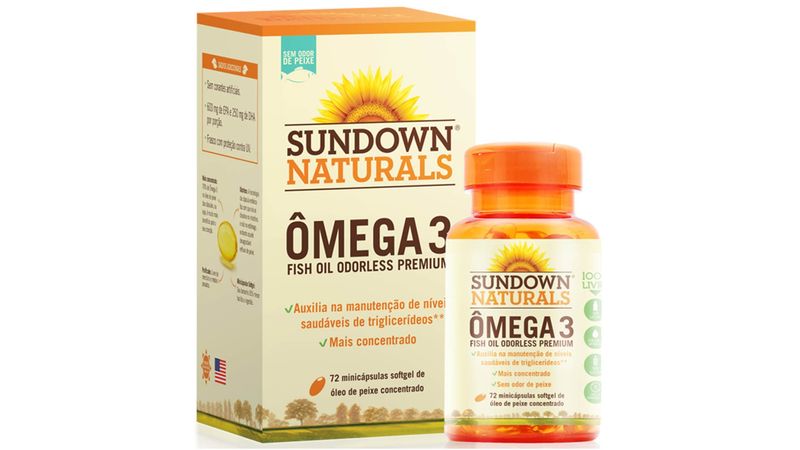 COMPRAR-Omega-3-Sundown-Naturals-Fish-Oil-Odorless-Premium-72-Capsulas-MAIS-BARATO