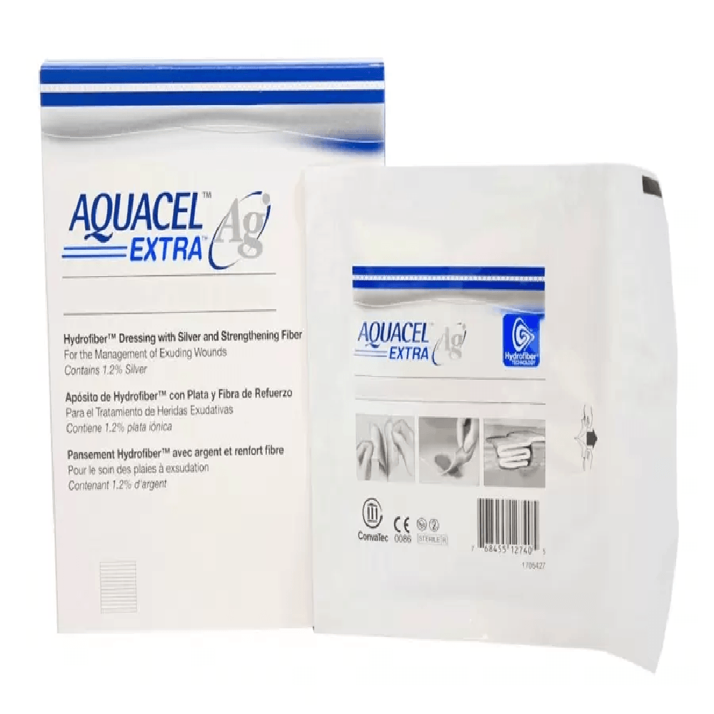 Curativo de Prata Aquacel AG 10X10Cm 1 Unidade