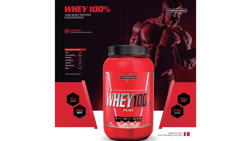 Alta-qualidade-para-a-sua-suplementacao-o-Whey-100--Pure-Integralmedica-contem-materia-prima-importada-e-otima-absorcao-pelo-organismo