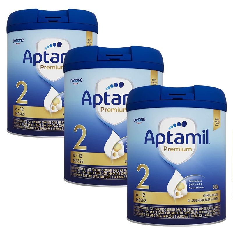 Preço Kit Aptamil 2 800g Danone! Compre 6 e Economize!
