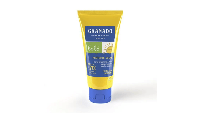 Protetor-solar-infantil-Bebe-FPS70-Granado-120ml