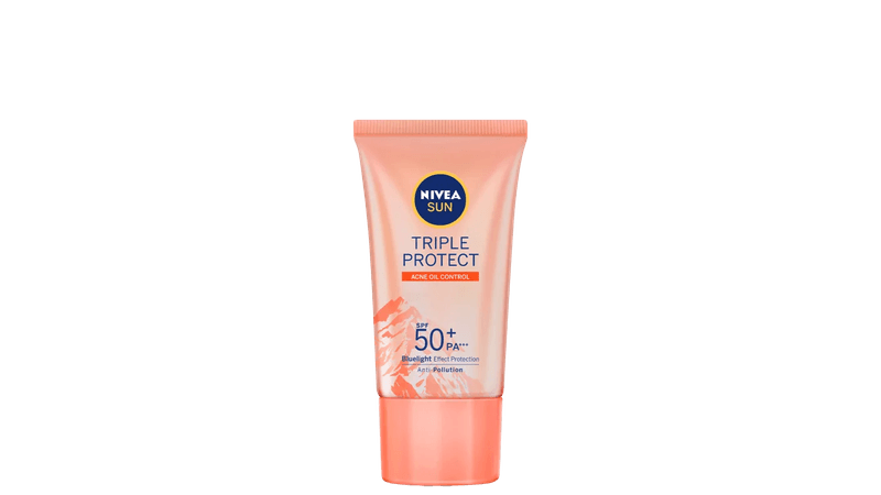 Protetor-facial-Nivea-Sun-Triple-Protect-Antiacne-FPS50-40ml