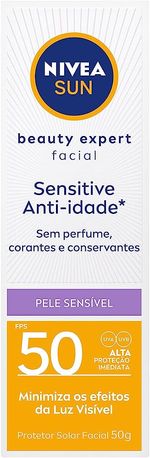 Protetor-Solar-Facial-Nivea-Sun-Sensitive-FPS50-50g