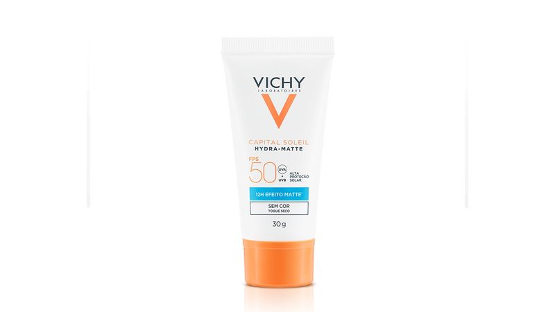Protetor-solar-facial-Vichy-Hydra-Matte-FPS-50-Cor-4.0-30g